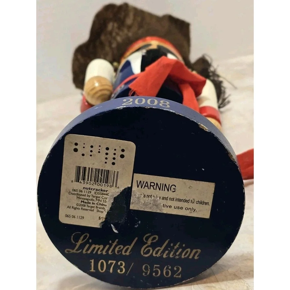 🎄 2008 Pirate Nutcracker‎ Limited Edition #1073/9562 Wood Holiday